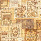 That's The Spirit Liquor Bottle Labels Honey Yellow - 31005 - S - QT Fabrics - Nebraska Quilt Company - F2403087