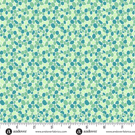 Thousand Steps Emerald Pebbles Green - A - 1278 - T - Andover Fabrics - Nebraska Quilt Company - F2401953