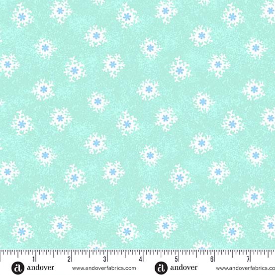 Thousand Steps Seafoam Sea Urchin Green - A - 1276 - LT - Andover Fabrics - Nebraska Quilt Company - F2401947