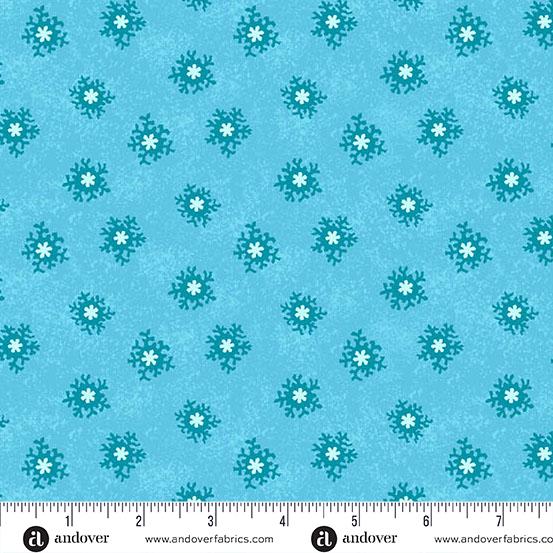 Thousand Steps Turquoise Water Sea Urchin Blue - A - 1276 - T - Andover Fabrics - Nebraska Quilt Company - F2401948