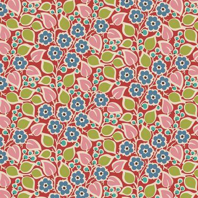 Tilda Pie in the Sky Topsy Turvy Red - Nebraska Quilt Company - F03113
