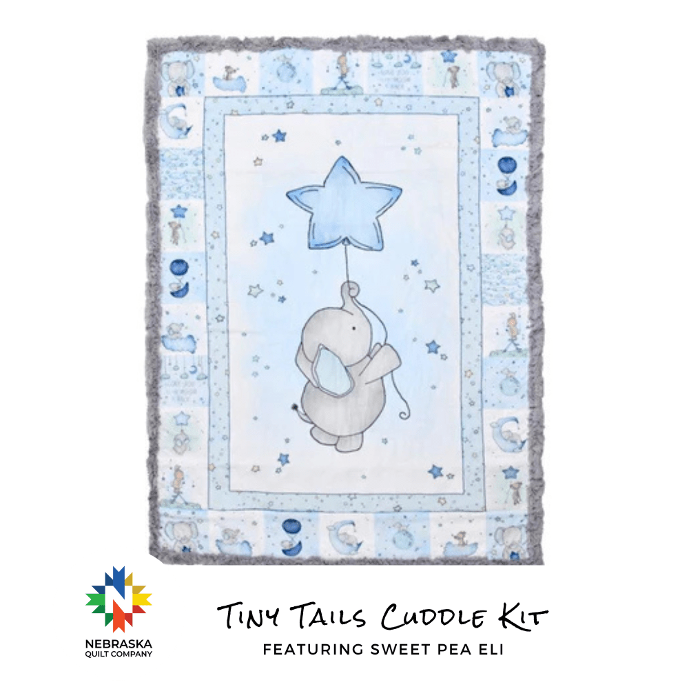 Tiny Tails Cuddle Kit Sweet Pea Eli - Nebraska Quilt Company - K250409