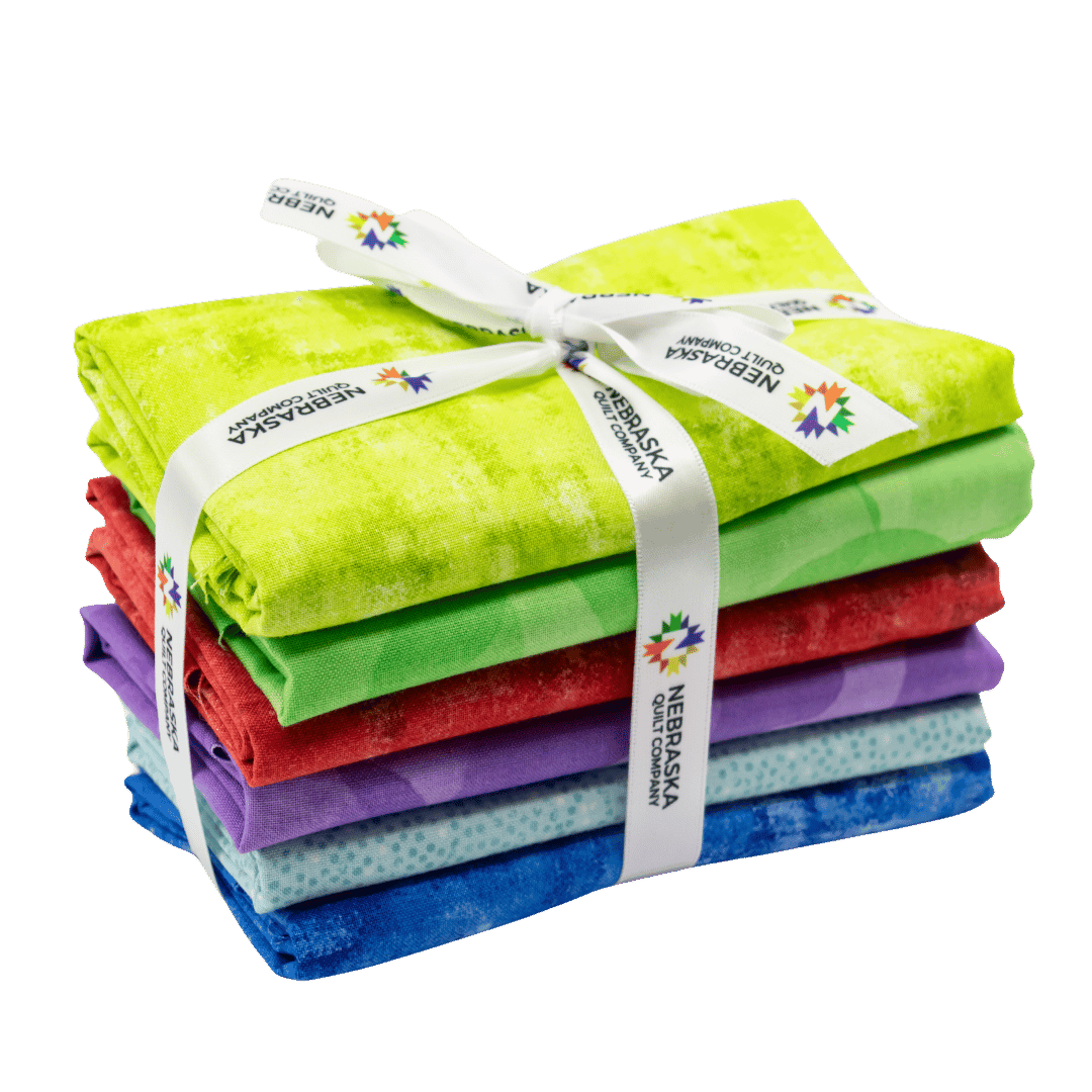 Tonal Trios Half Yard Bundle Multi 6 Pieces - Nebraska Quilt Company - Tonal Trios Half Yard Bundle Multi 6 Pieces