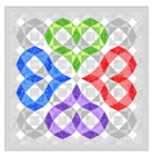 Tonal Trios Heartwaves Pattern - Nebraska Quilt Company - PUB07618