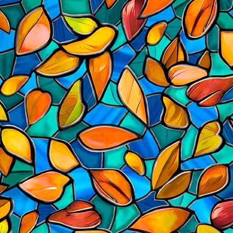 Tree of Life Leaves Blue - 30927 - B - QT Fabrics - Nebraska Quilt Company - F2403076