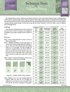 Triangle Pizazz Technique Sheet - Nebraska Quilt Company - PUB260849