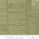 True Love Alcott Text and Words Fern Dark Green - 5263 14 - Moda Fabrics - Nebraska Quilt Company - F261445