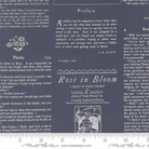 True Love Alcott Text and Words Twilight Dark Blue - 5263 13 - Moda Fabrics - Nebraska Quilt Company - F261443