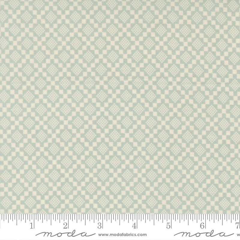 True Love Checkmate Robins Egg Aqua - 5265 14 - Moda Fabrics - Nebraska Quilt Company - F261457