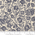 True Love Cream Dark Blue - 5260 21 - Moda Fabrics - Nebraska Quilt Company - F261408