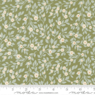 True Love Daydream Posies Fern Robins Egg Dark Green - 5261 25 - Moda Fabrics - Nebraska Quilt Company - F261438