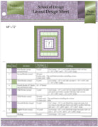 Tucker School of Design Layout Design Sheet Twin Medallion - Nebraska Quilt Company - PUB261450