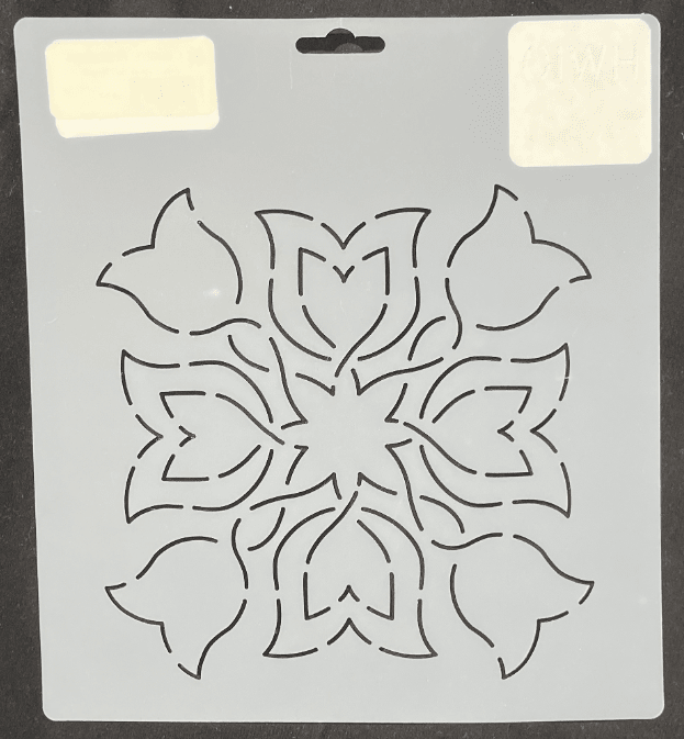 Tulip Fantasy 7in Stencil - Nebraska Quilt Company - N12592