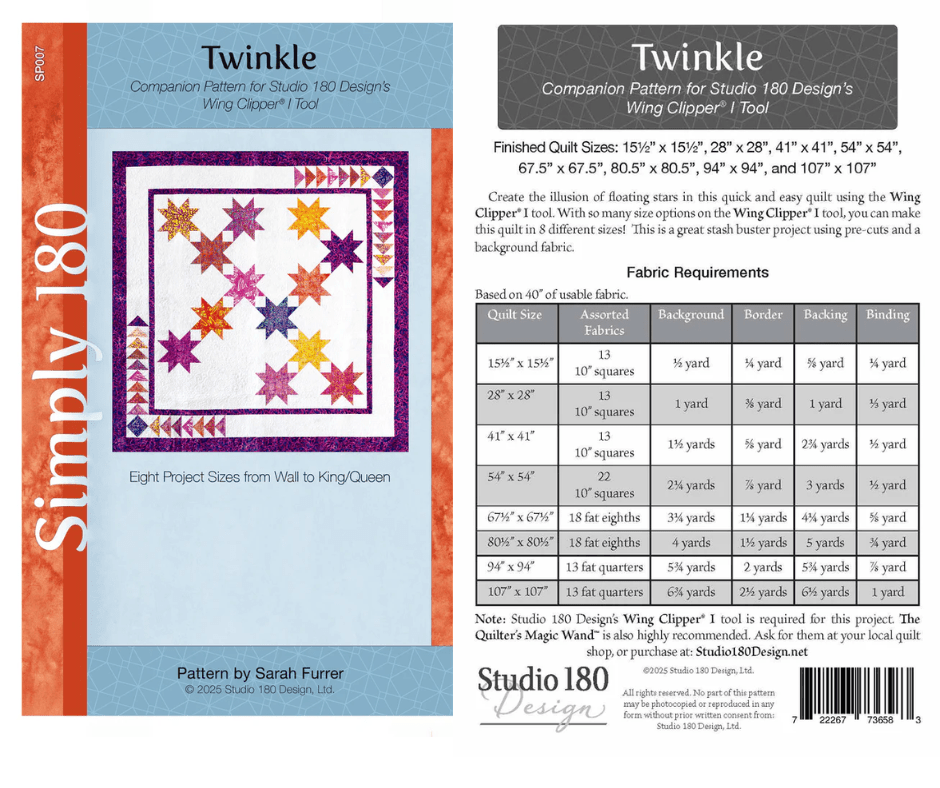 Twinkle Quilt Pattern - Nebraska Quilt Company - PUB260642