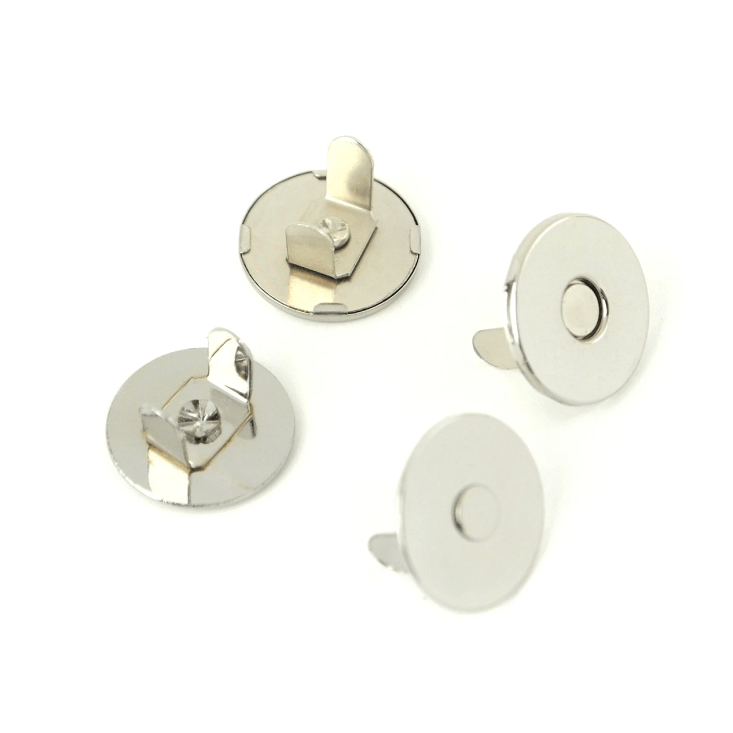 Two Magnetic Snaps 3/4" Nickel - Nebraska Quilt Company - N261867