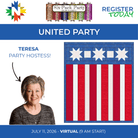 United Six-Pack Party - July 11 2026, 9 AM - 4 PM, Virtual - Nebraska Quilt Company - EVE261169