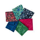 Various Batik Fat Quarter Bundle Gemtones Blue Forest Fuscia 6 Pieces - Nebraska Quilt Company - PC260749