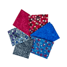 Various Batik Fat Quarter Bundle Gemtones Blue Pink Grey 6 Pieces - Nebraska Quilt Company - PC260750
