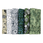 Various Batiks Half Yard Bundle Greens/Grays 6 Pieces - Nebraska Quilt Company - PC251264