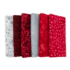 Various Batiks Half Yard Bundle Red/Neutrals Multi 6 Pieces - Nebraska Quilt Company - PC251639