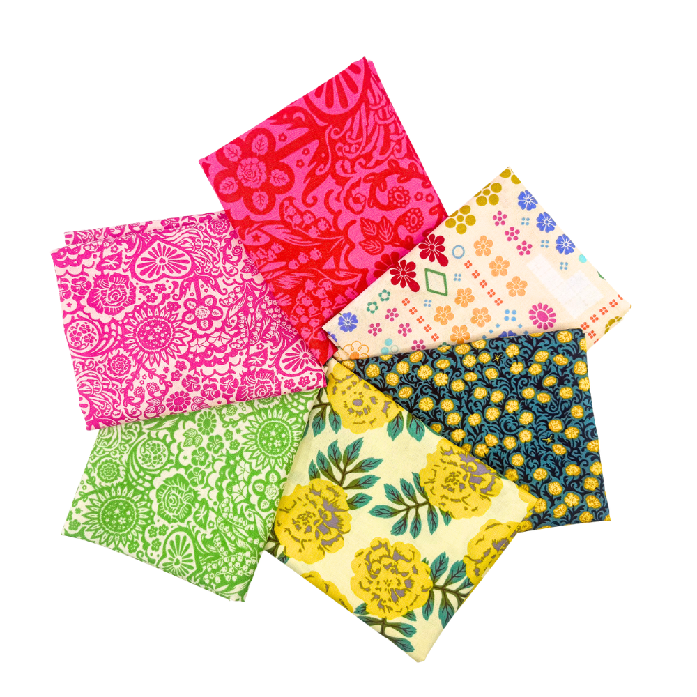 Yesterday Fat Quarter Bundle Multi 6 Pieces - Nebraska Quilt Company - PC260848