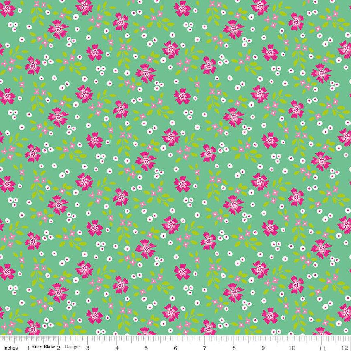 Vibrance Abloom Alpine Green - C15951 - ALPINE - Riley Blake Designs - Nebraska Quilt Company - Vibrance Abloom Alpine Green - C15951 - ALPINE - Riley Blake Designs