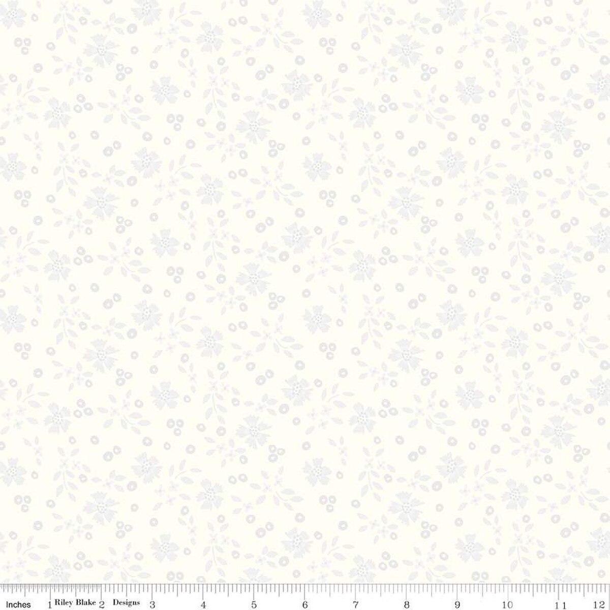 Vibrance Abloom Cloud White - C15951 - CLOUD - Riley Blake Designs - Nebraska Quilt Company - Vibrance Abloom Cloud White - C15951 - CLOUD - Riley Blake Designs