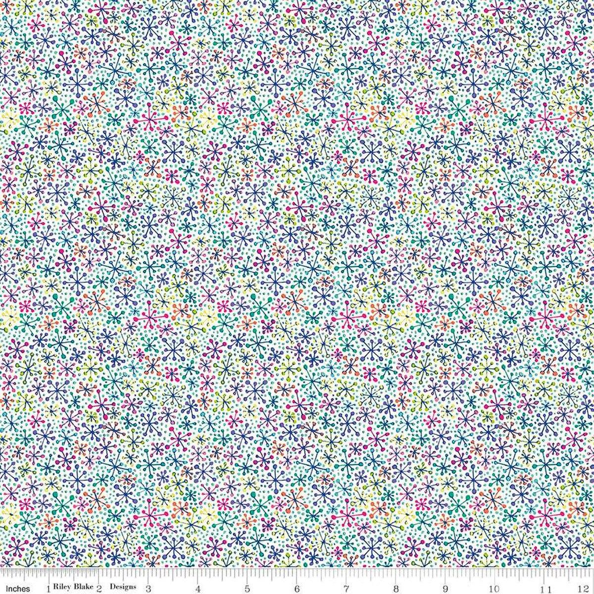 Vibrance Jacks Cloud White - C15952 - CLOUD - Riley Blake Designs - Nebraska Quilt Company - Vibrance Jacks Cloud White - C15952 - CLOUD - Riley Blake Designs