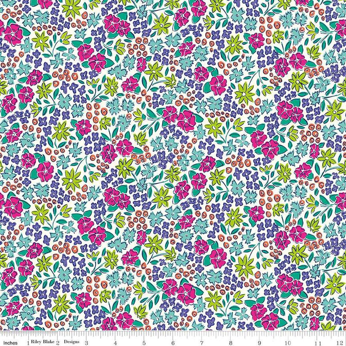 Vibrance Main Cloud White - C15950 - CLOUD - Riley Blake Designs - Nebraska Quilt Company - Vibrance Main Cloud White - C15950 - CLOUD - Riley Blake Designs