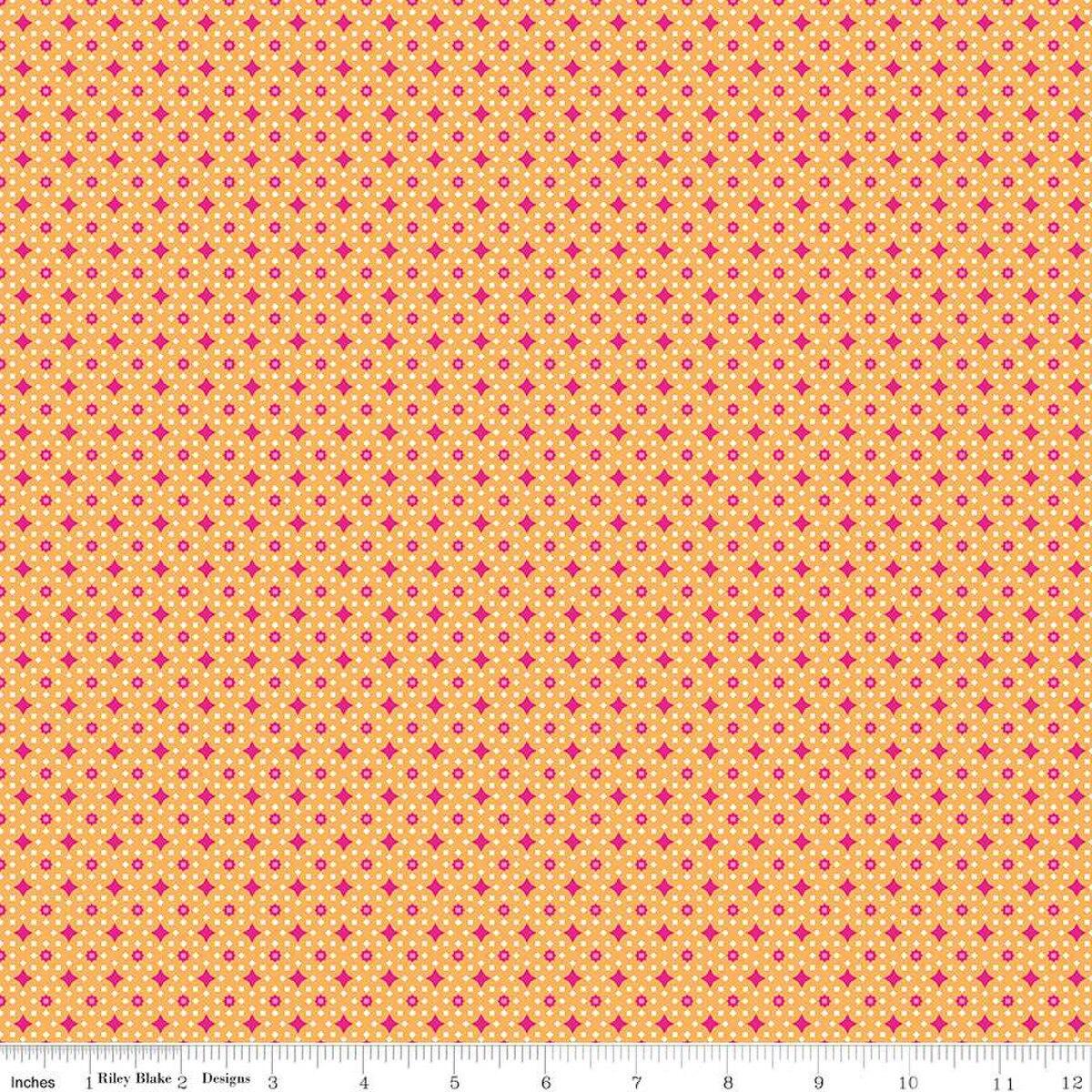 Vibrance Star Junctions Marmalade Orange - C15954 - MARMALADE - Riley Blake Designs - Nebraska Quilt Company - Vibrance Star Junctions Marmalade Orange - C15954 - MARMALADE - Riley Blake Designs