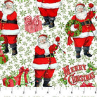Vintage Christmas Santa Lights White & Green - DP28164 - 74 - Northcott Fabrics - Nebraska Quilt Company - F2402221