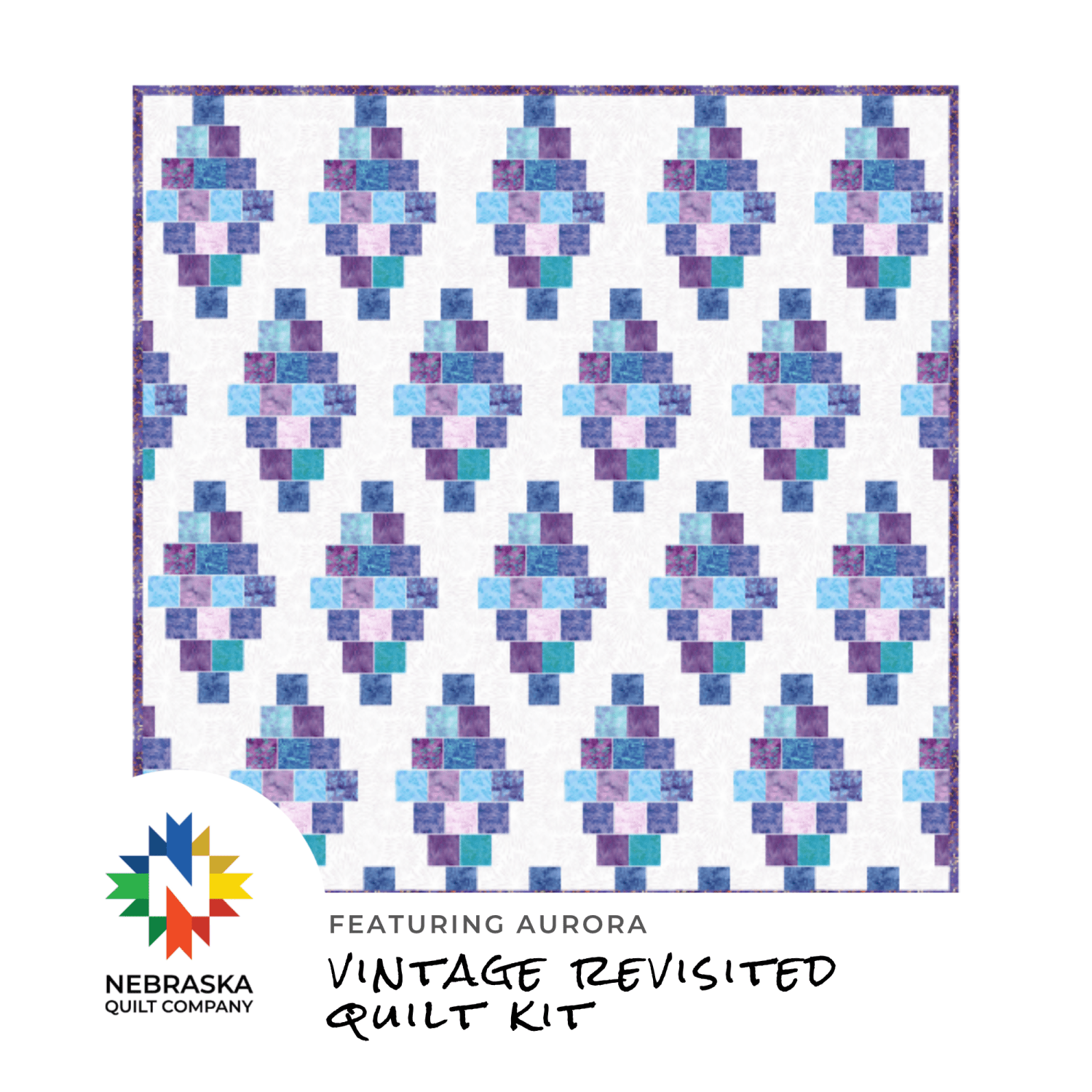 Vintage Revisited Quilt Kit Featuring Aurora - Nebraska Quilt Company - K261073