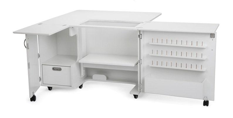 Wallaby Sewing Cabinet Ash White - Nebraska Quilt Company - SCK8411A