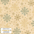 We Love Christmas Big Snowflakes Metallic Beige - 4592M - 208 - Blank Quilting - Nebraska Quilt Company - F2403008