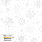 We Love Christmas Big Snowflakes Metallic White - 4592M - 105 - Blank Quilting - Nebraska Quilt Company - F2402993