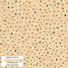 We Love Christmas Hearts Metallic Beige - 4592M - 209 - Blank Quilting - Nebraska Quilt Company - F2403025