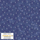 We Love Christmas Stars Metallic Blue - 4592M - 601 - Blank Quilting - Nebraska Quilt Company - F2403035