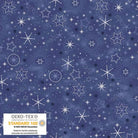 We Love Christmas Stars & Snowflakes Metallic Blue - 4592M - 602 - Blank Quilting - Nebraska Quilt Company - F2403033