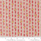 When Snow Falls Jingle Bell Stripes Snowy White - 56176 11 - Moda Fabrics - Nebraska Quilt Company - F261763