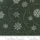 When Snow Falls Swirling Snowflakes Holly - 56172 16 - Moda Fabrics - Nebraska Quilt Company - F261743