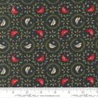 When Snow Falls Tiny Birds In Wreaths Night Sky - 56173 13 - Moda Fabrics - Nebraska Quilt Company - F261747