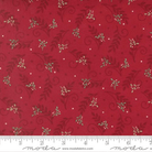 When Snow Falls Tossed Greenery Berry Red - 56175 14 - Moda Fabrics - Nebraska Quilt Company - F261761