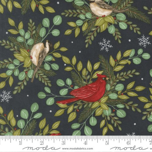 When Snow Falls Winter Birds Night Sky - 56170 13 - Moda Fabrics - Nebraska Quilt Company - F261731
