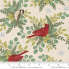 When Snow Falls Winter Birds Snowy White - 56170 11 - Moda Fabrics - Nebraska Quilt Company - F261729
