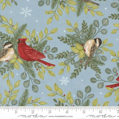 When Snow Falls Winter Birds Winter Sky - 56170 12 - Moda Fabrics - Nebraska Quilt Company - F261730