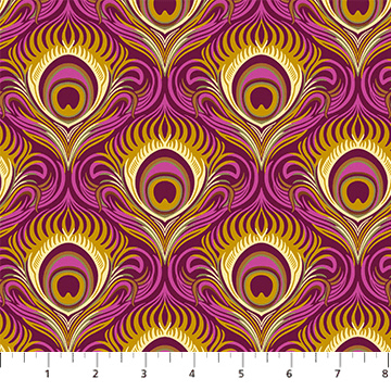 Wild Abandon Seduction Plum - 90893 - 84 - FIGO Fabrics - Nebraska Quilt Company - F07499