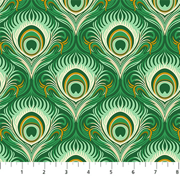 Wild Abandon Seduction Teal - 90893 - 74 - FIGO Fabrics - Nebraska Quilt Company - F07498