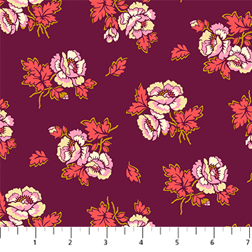 Wild Abandon Unbound Plum - 90894 - 86 - FIGO Fabrics - Nebraska Quilt Company - F07502
