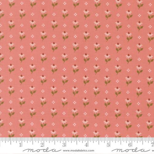 Wild Honey Bumbling Posies Small Floral Rose Water Pink - 5252 13 - Moda Fabrics - Nebraska Quilt Company - F2501720