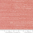 Wild Honey Buzz Words Text and Words Rose Water Pink - 5254 13 - Moda Fabrics - Nebraska Quilt Company - F2501730
